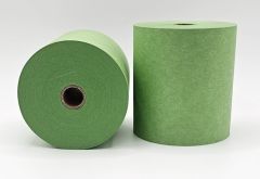 Drystream Laundry Rolls Dry Cleaning Rolls Wet Strength Receipt Rolls Green 76mm x 76mm