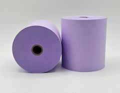 Drystream Laundry Rolls Dry Cleaning Rolls Wet Strength Receipt Rolls Purple Lilac Mauve 76mm x 76mm