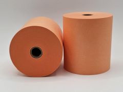 Drystream Laundry Rolls Dry Cleaning Rolls Wet Strength Receipt Rolls Orange 76mm x 76mm