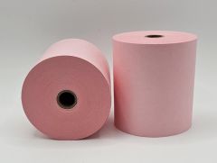 Drystream Laundry Rolls Dry Cleaning Rolls Wet Strength Receipt Rolls Pink 76mm x 76mm