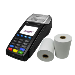 Optomany Axept® S800 Credit Card PDQ Rolls Thermal Till Receipt Paper Rolls