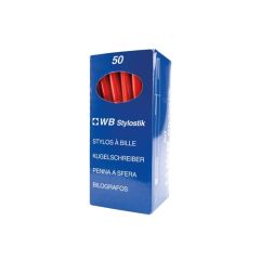 Ball Point Pens - Red (Box of 50)