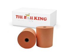 Drystream Laundry Rolls Dry Cleaning Rolls Wet Strength Receipt Rolls Orange 76mm x 76mm