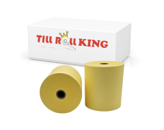 Drystream Laundry Rolls Dry Cleaning Rolls Wet Strength Laundry Tape Receipt Rolls Yellow 76mm x 76mm