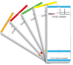 PAD 84 Restaurant Waitress Order Pads 63mm x 152mm
