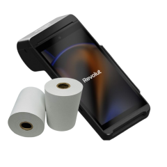 Revolut Terminal Black Credit Card PDQ Rolls Thermal Till Receipt Paper Rolls
