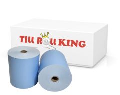 80mm x 80mm Thermal Printer Paper Till Rolls Blue