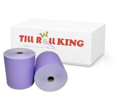 80mm x 80mm Thermal Receipt Printer Paper Till Rolls Lilac Mauve Purple