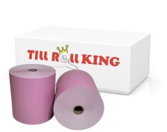 80mm x 80mm Thermal Receipt Printer Paper Till Rolls Pink