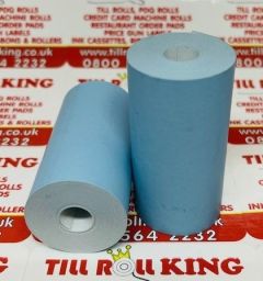 57mm x 30mm Thermal Receipt Paper Till Rolls Blue