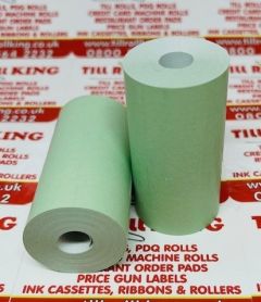 57mm x 30mm Thermal Receipt Paper Till Rolls Green
