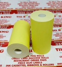 57mm x 30mm Thermal Paper Receipt Till Rolls Yellow