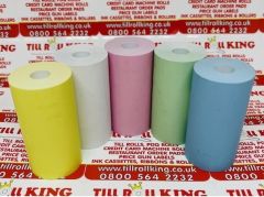57mm x 30mm Thermal Receipt Paper Till Rolls Mixed Colours