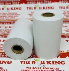 57mm x 42mm Thermal Receipt Paper Till Rolls Credit Card PDQ Rolls 