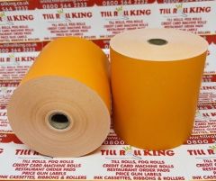80mm x 80mm Thermal Receipt Printer Paper Till Rolls Orange
